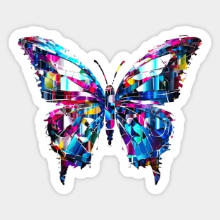 Butterfly Nature Freedom World Wildlife Wonder Abstract Sticker